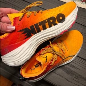 Puma Vibrant Orange Athletic Shoes